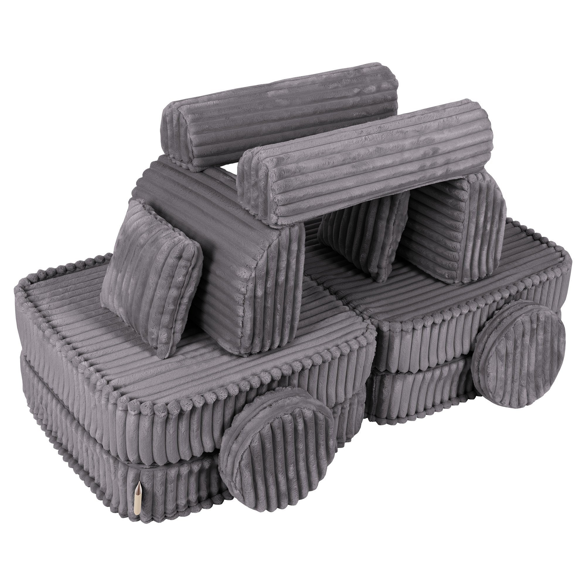 Medium Modular Sofa for Children Jurassic Grey
