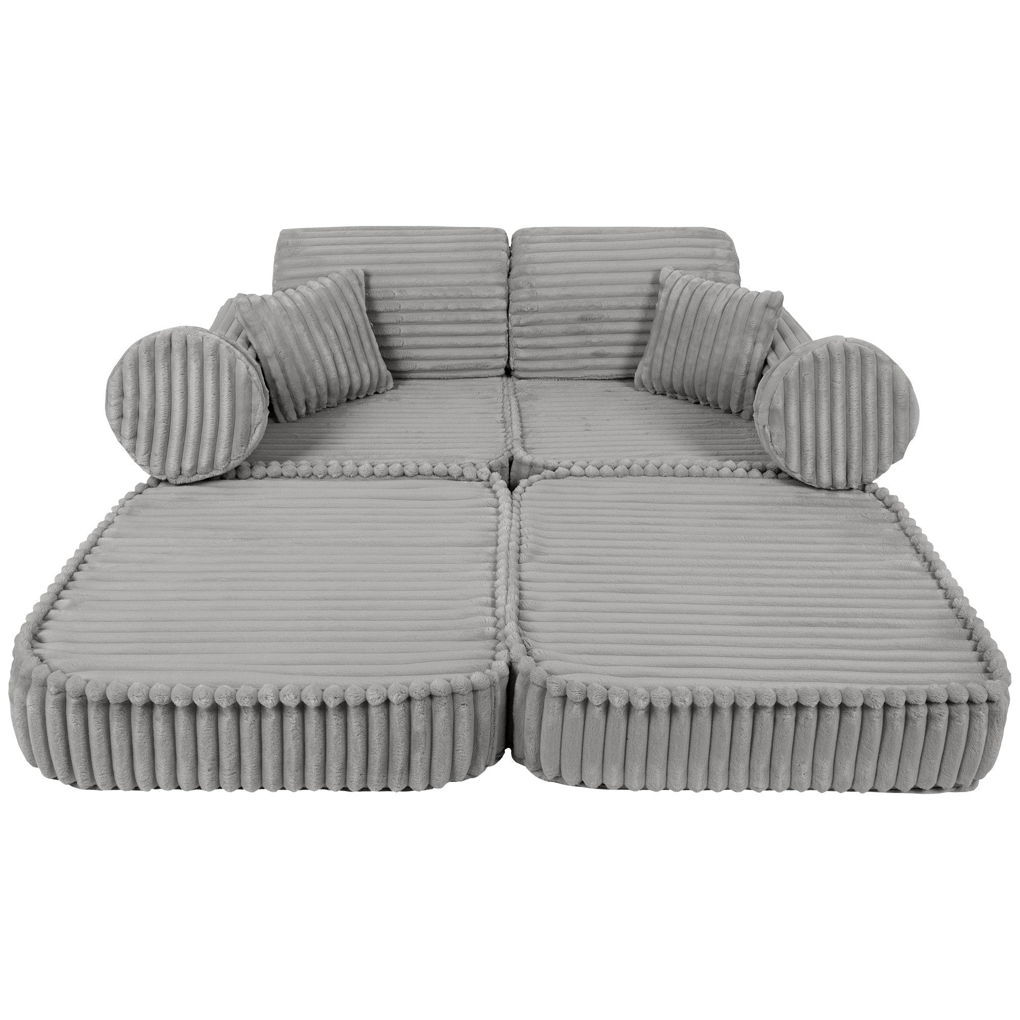 Medium Modular Sofa for Kids in Moon Grey