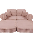Medium Modular Sofa for Kids in Churros Pink