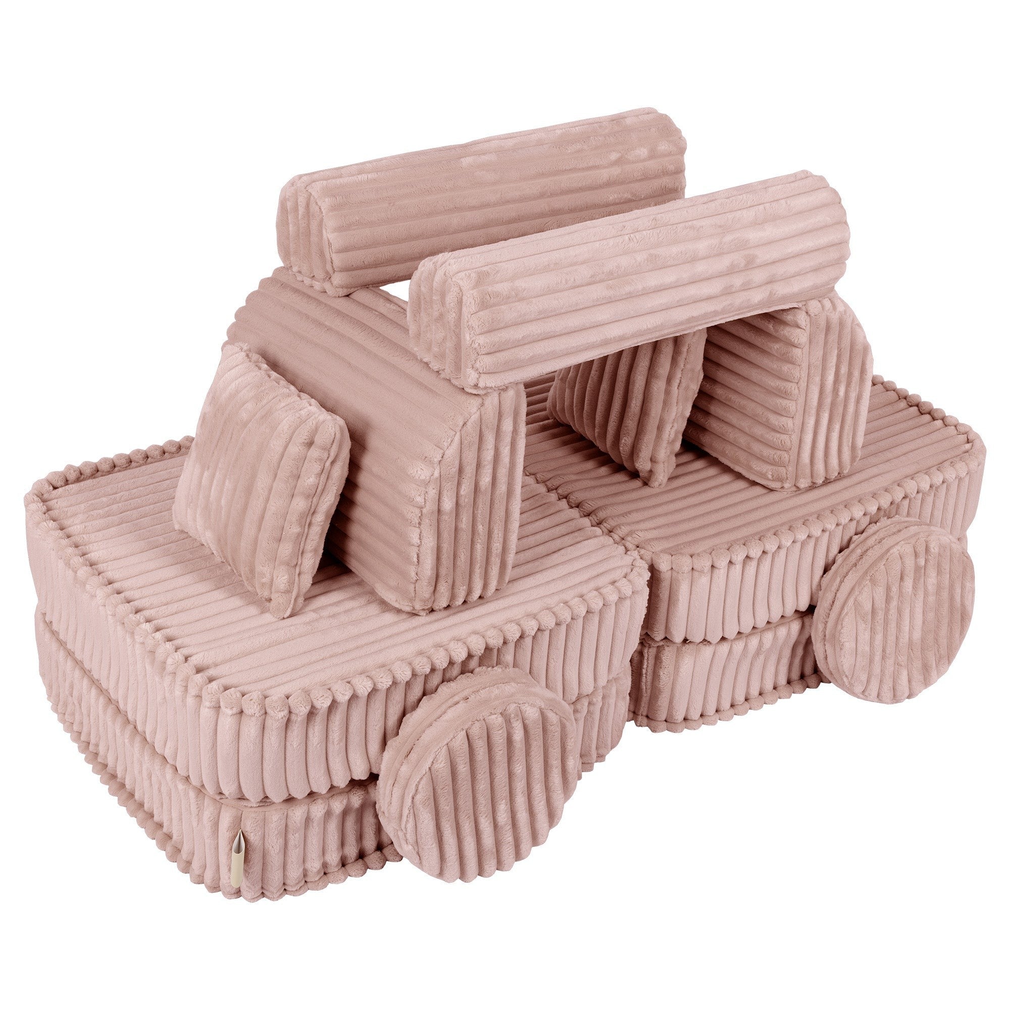Medium Modular Sofa for Kids in Churros Pink