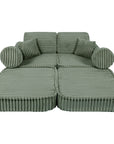 Medium Modular Sofa for Kids Sage Green
