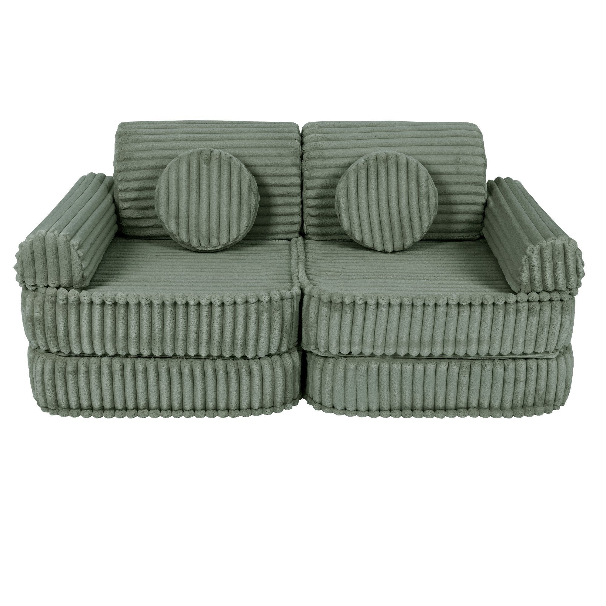 Medium Modular Sofa for Kids Sage Green