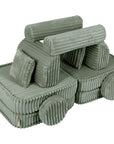 Medium Modular Sofa for Kids - Churros Sage Green