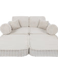 Medium Modular Sofa for Kids in Churros White