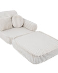 Medium Modular Sofa for Kids in Churros White