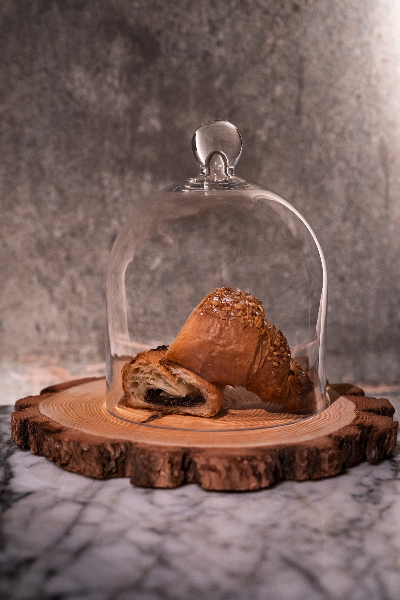 Medium Vintage Glass Cloche Domes