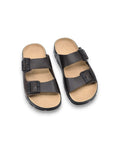 Meeliku Leather Sandals – Dark Brown