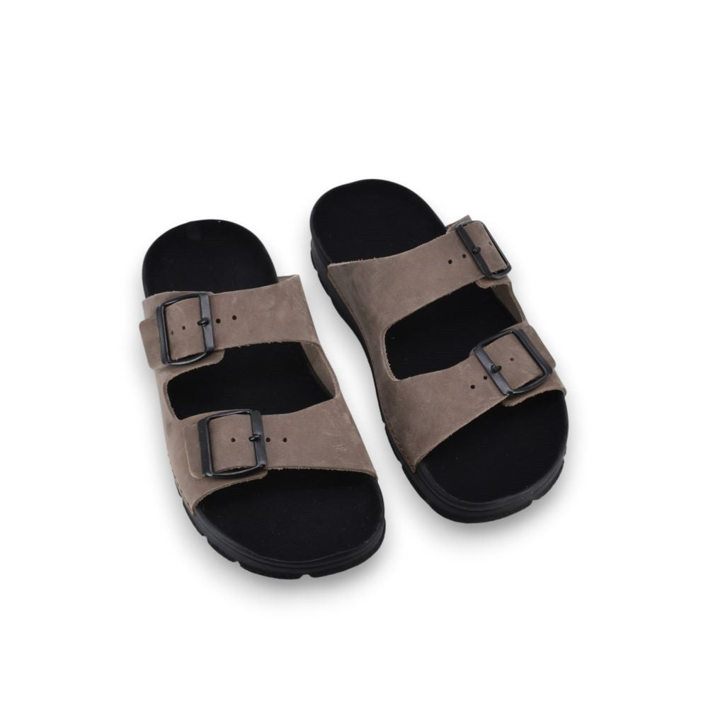 Meeliku Leather Sandals – Brown/Black 