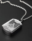Pet Cremation Ashes Necklace – Personalised Photo Urn Pendant