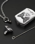 Pet Cremation Ashes Necklace – Personalised Photo Urn Pendant