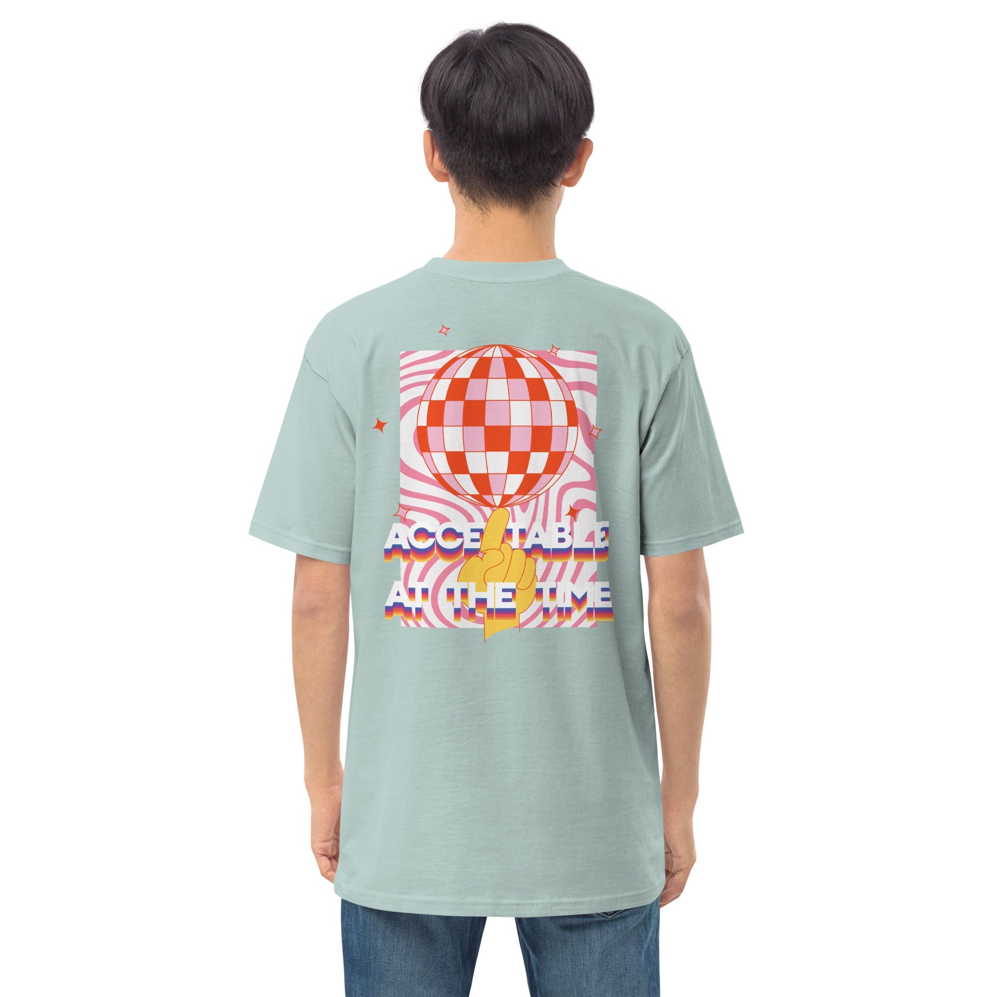 Acceptable At The Time DISCO! Cotton Embroidered Oversized T-Shirt