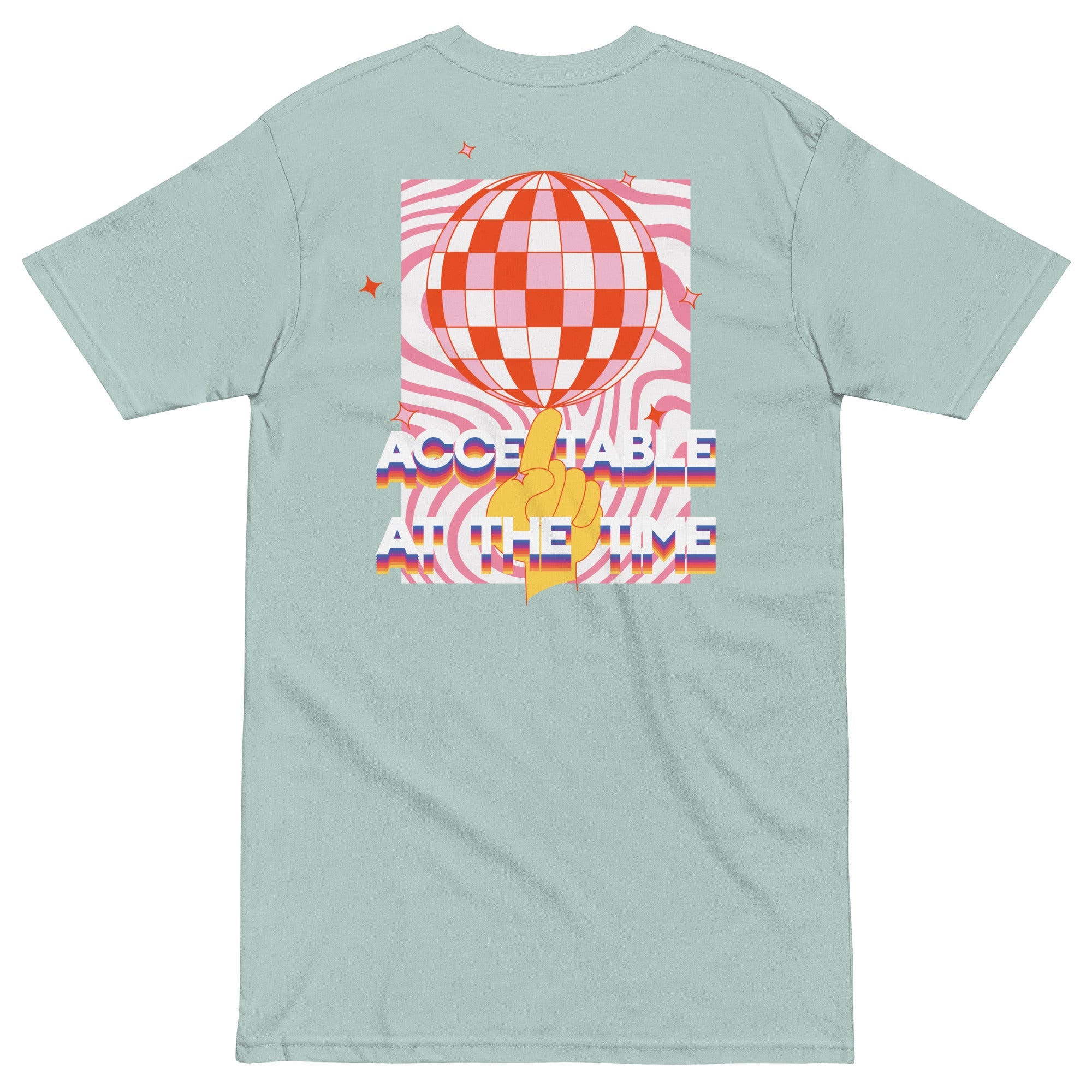 Acceptable At The Time DISCO! Cotton Embroidered Oversized T-Shirt