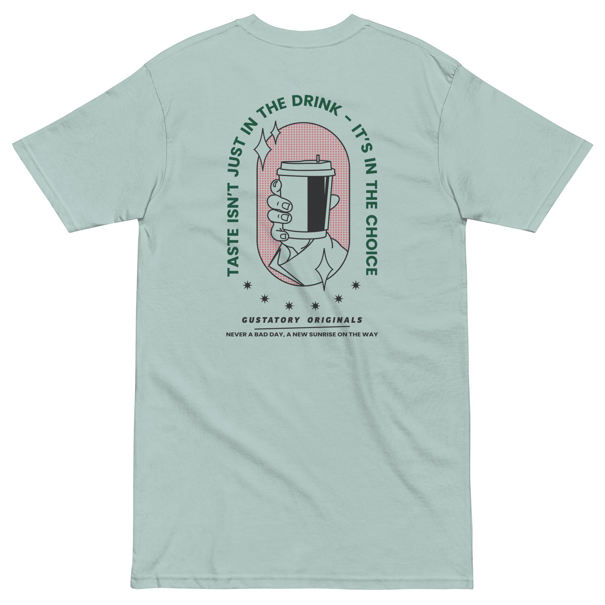 GUSTATORY Originals Good Taste... Heavy Cotton Embroidered T-Shirt