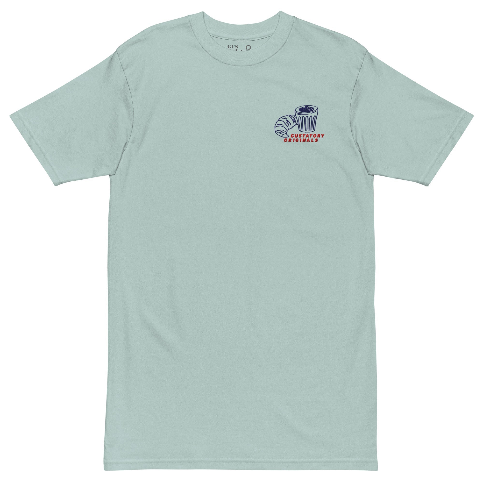 GUSTATORY Originals Postcards From Sunday Heavy Cotton Embroidered T-Shirt