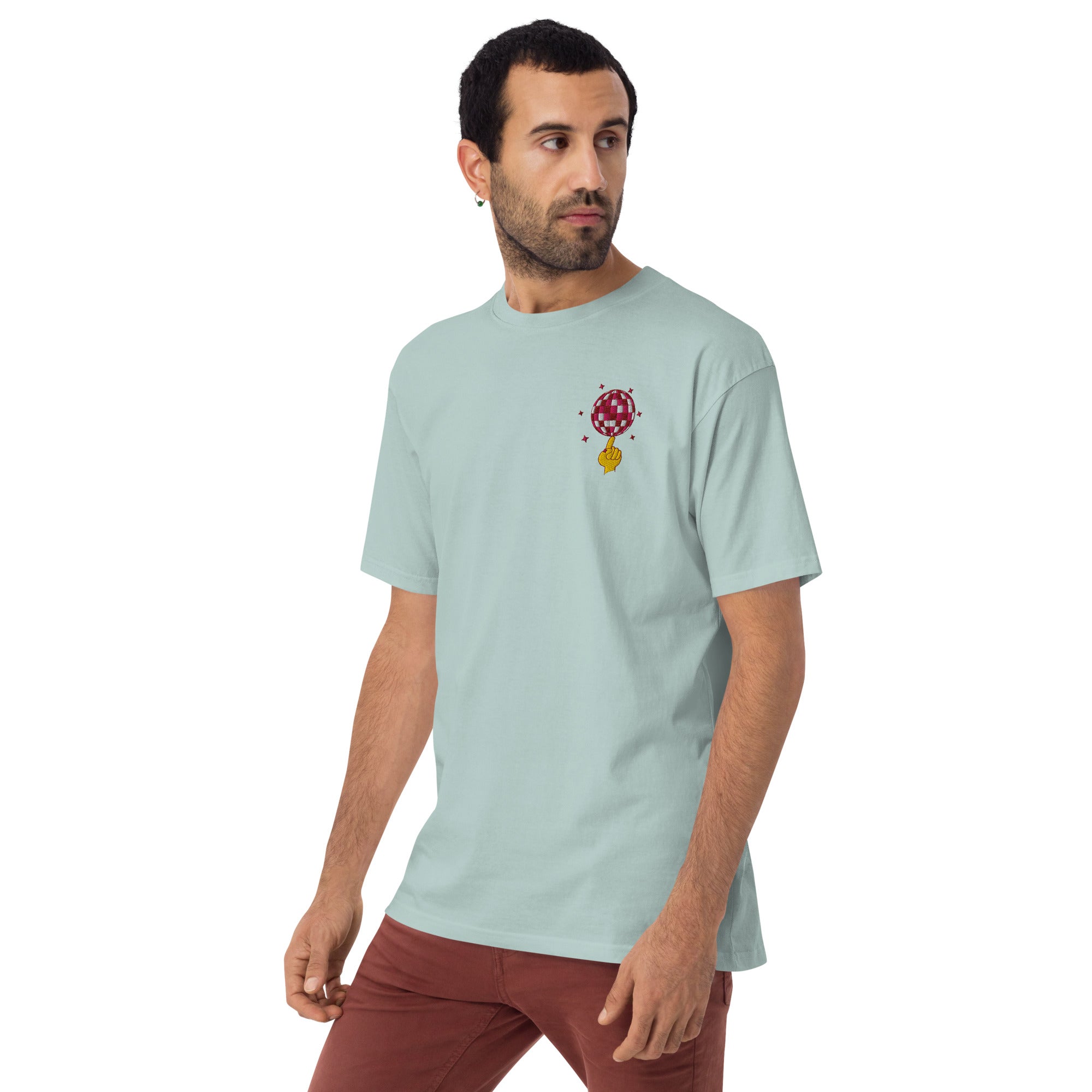 Acceptable At The Time DISCO! Cotton Embroidered Oversized T-Shirt