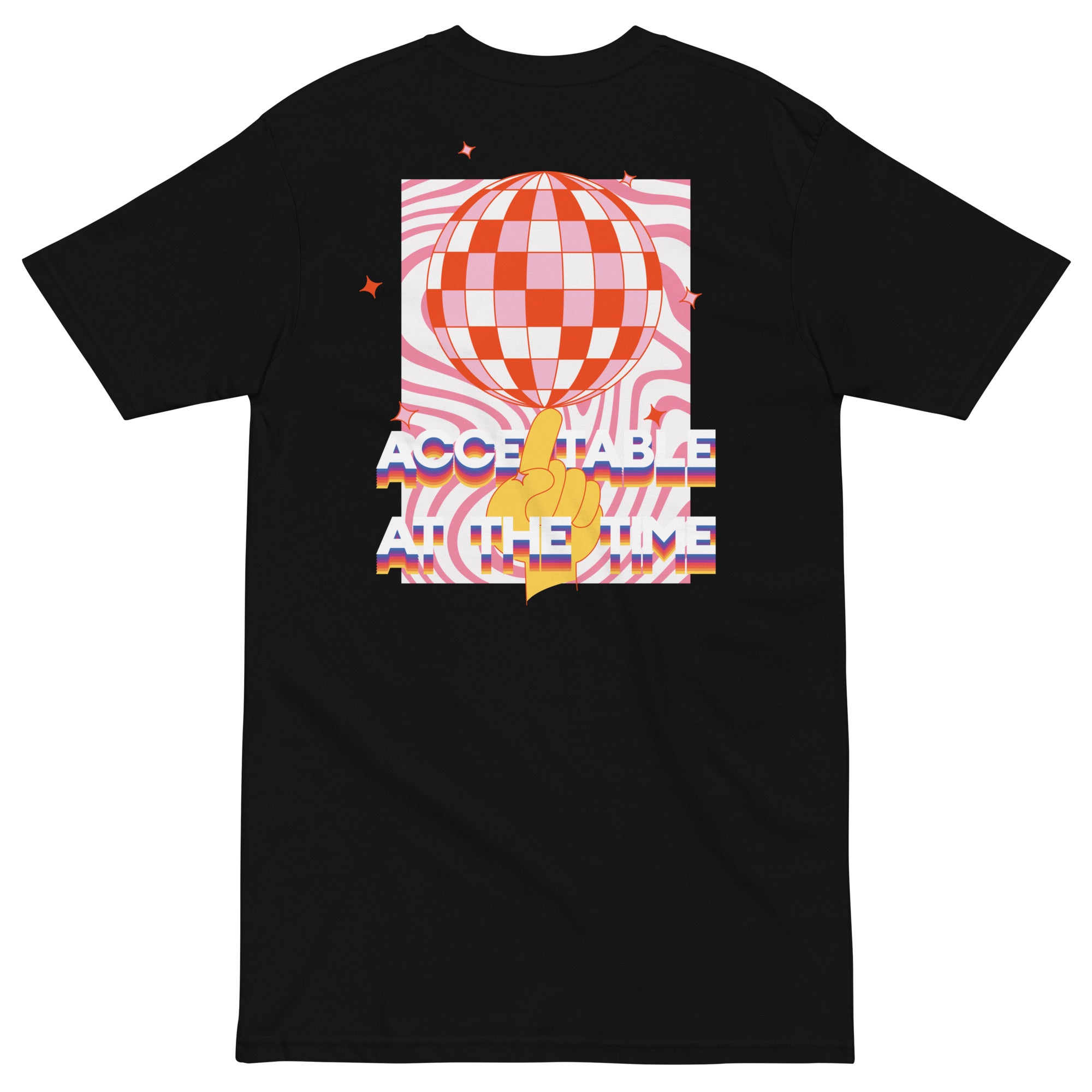 Acceptable At The Time DISCO! Cotton Embroidered Oversized T-Shirt