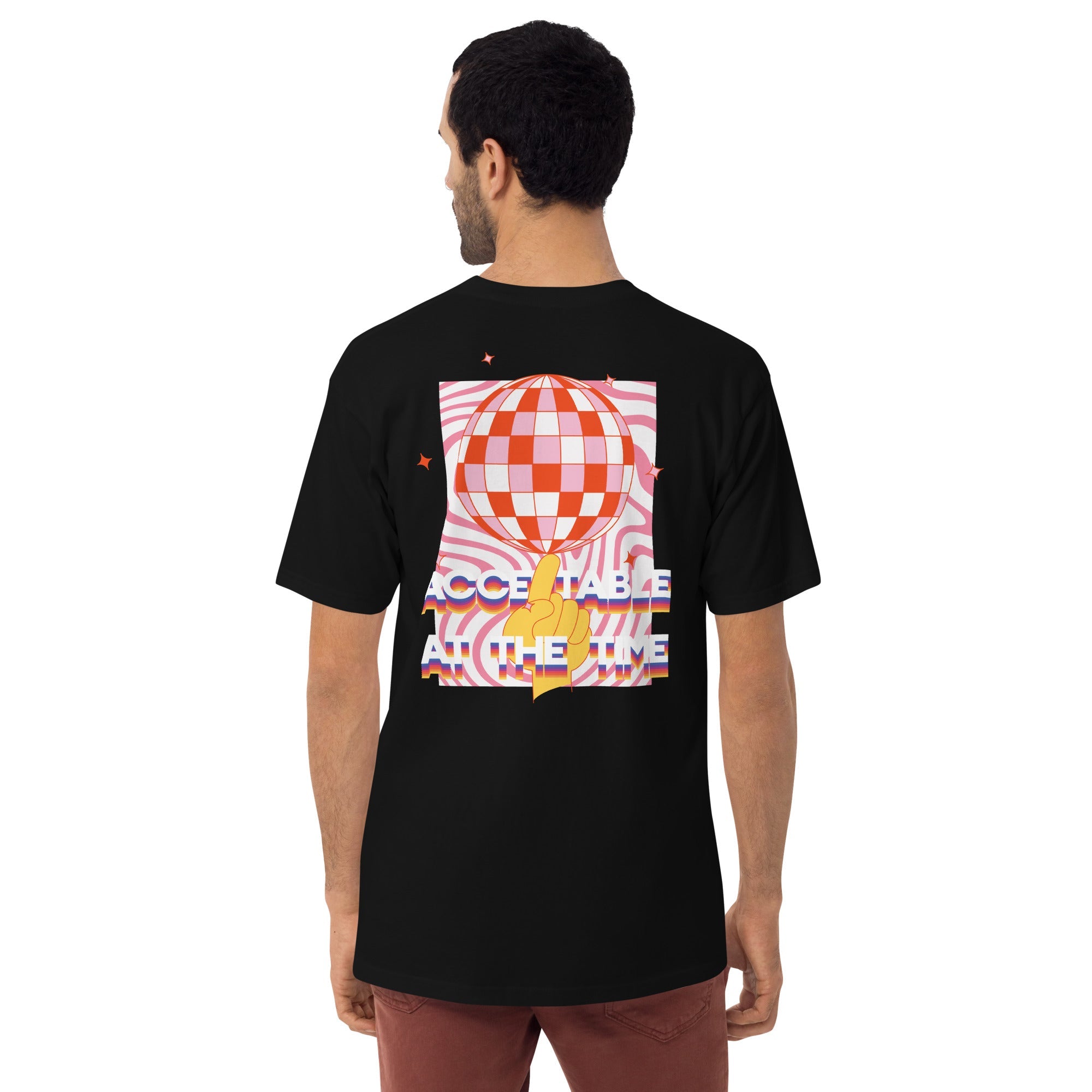 Acceptable At The Time DISCO! Cotton Embroidered Oversized T-Shirt