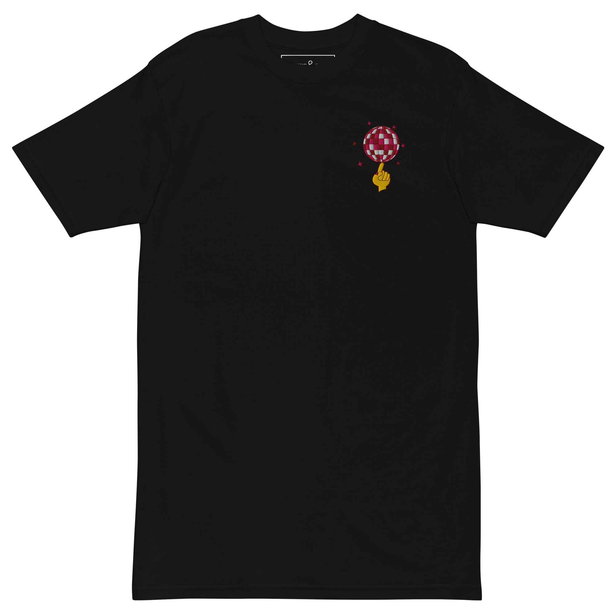 Acceptable At The Time DISCO! Cotton Embroidered Oversized T-Shirt