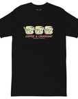 GUSTATORY Originals Coffee & Croissant Heavy Cotton T-Shirt