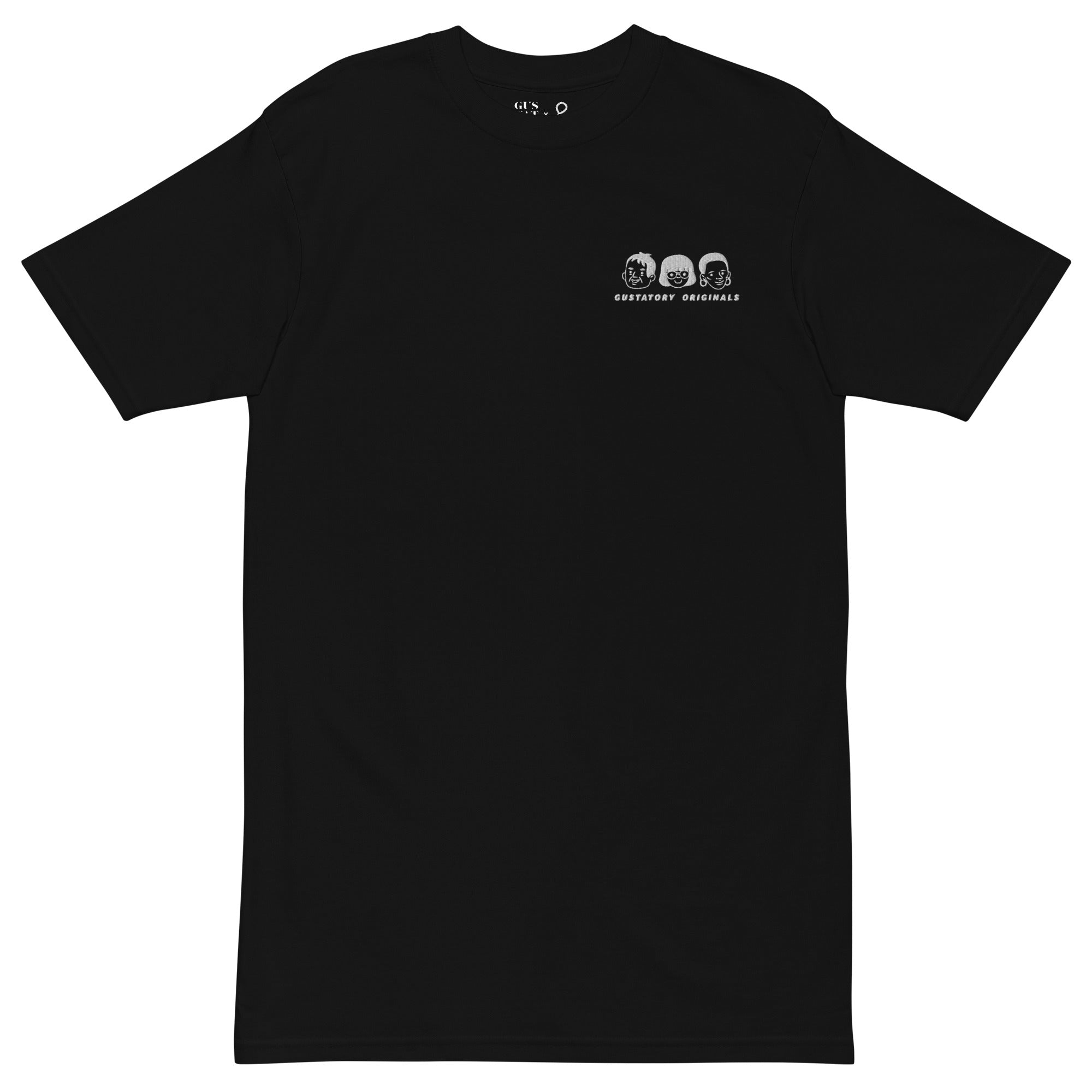 GUSTATORY Originals Because No Good Day... Heavy Cotton Embroidered T-Shirt