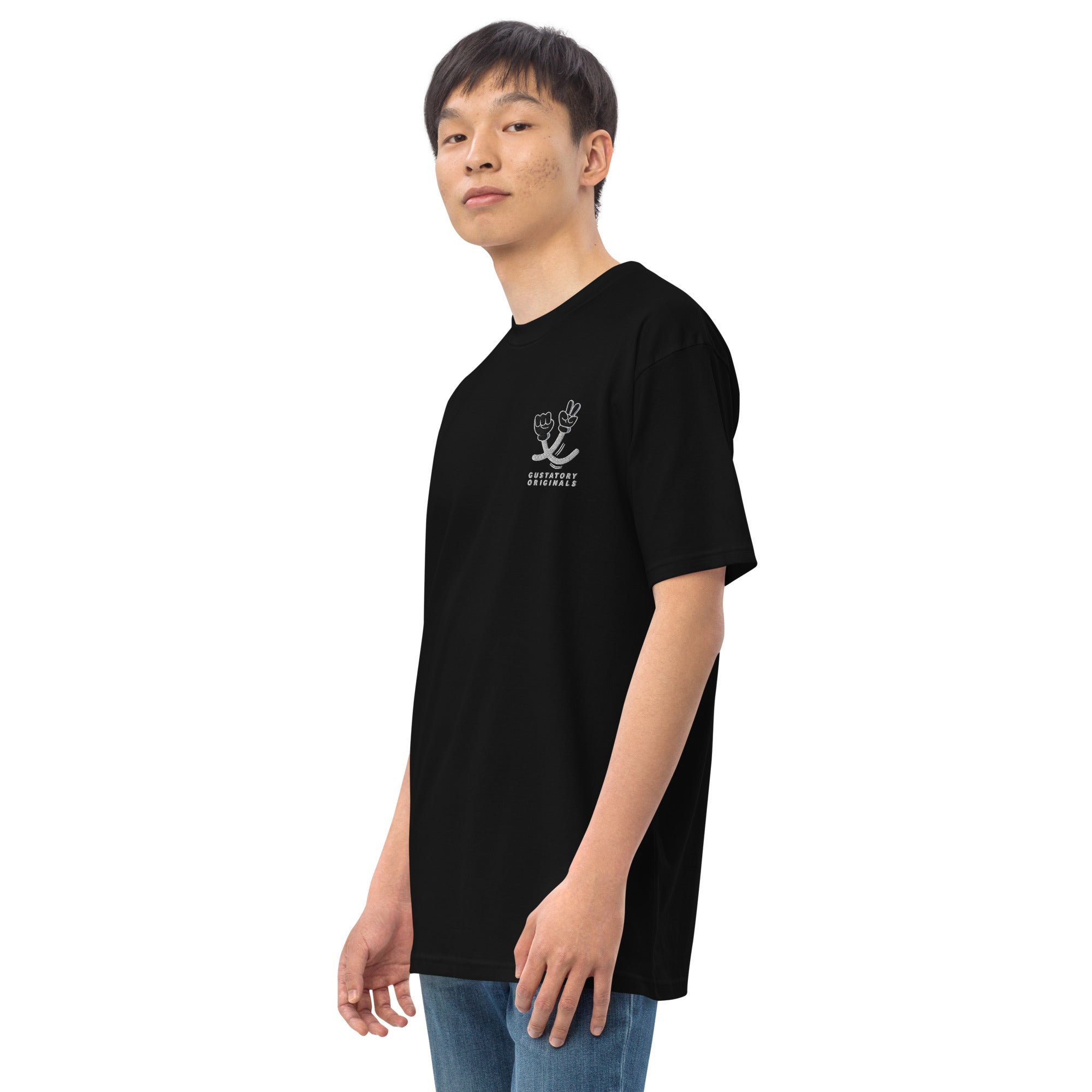 GUSTATORY Originals Sustainability Crisis Heavy Cotton Embroidered T-Shirt