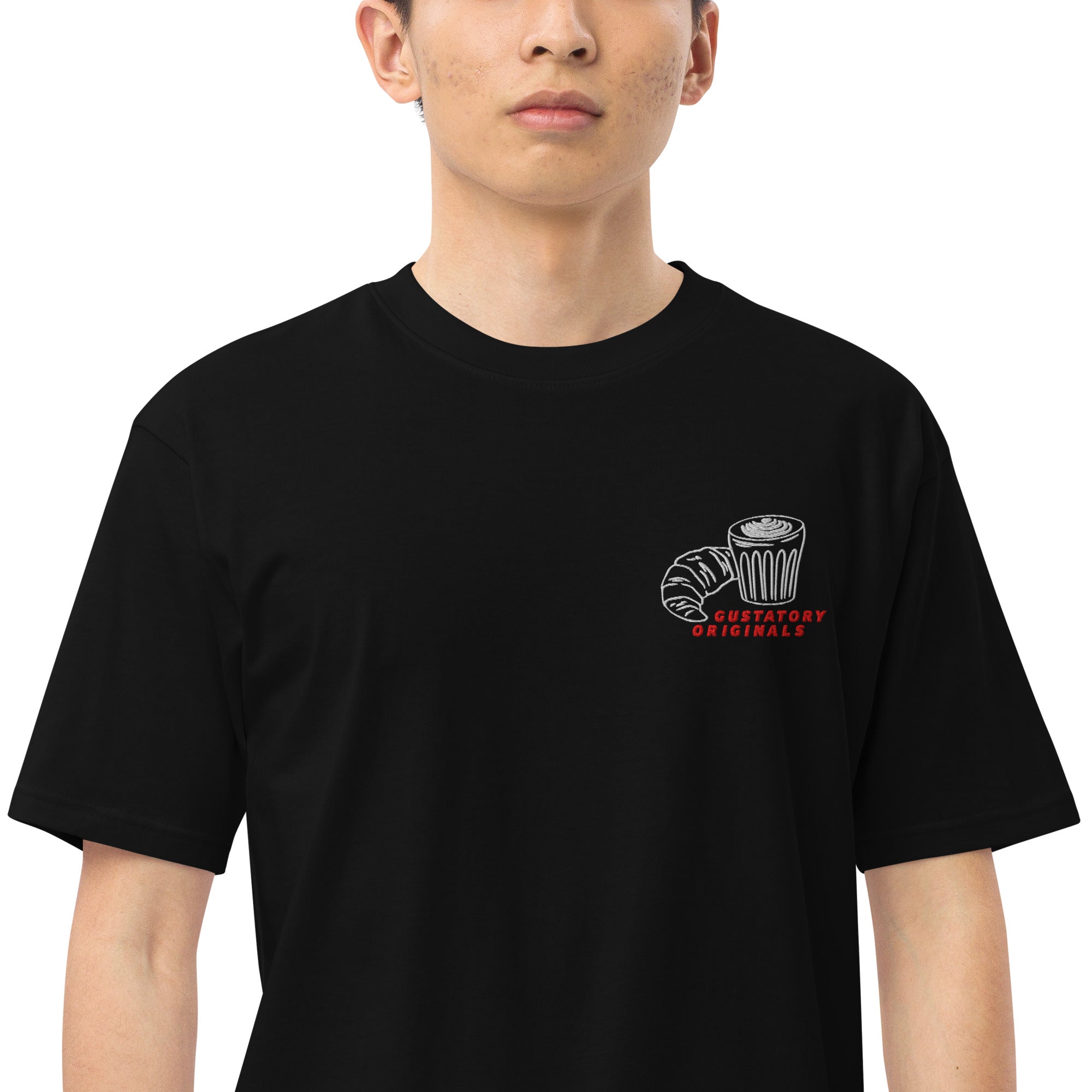GUSTATORY Originals Postcards From Sunday Heavy Cotton Embroidered T-Shirt