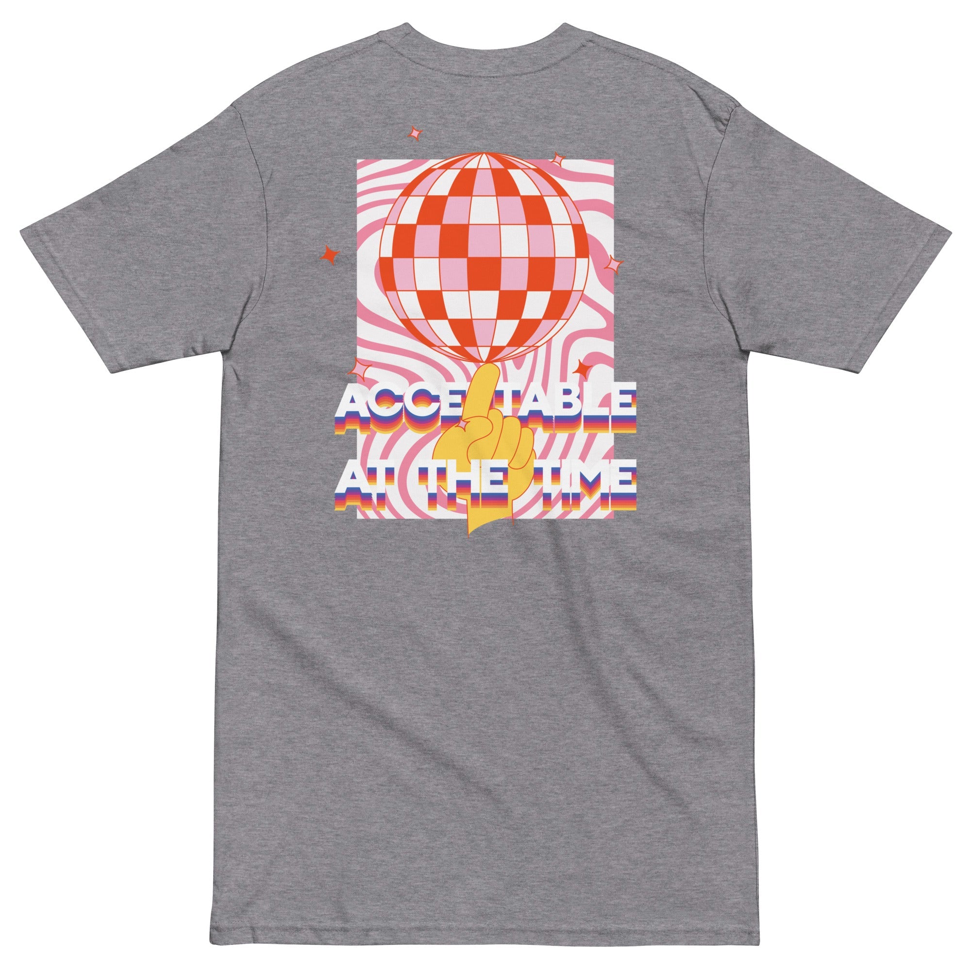 Acceptable At The Time DISCO! Cotton Embroidered Oversized T-Shirt