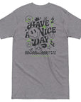 GUSTATORY Originals Have A Nice Day Heavy Cotton Embroidered T-Shirt