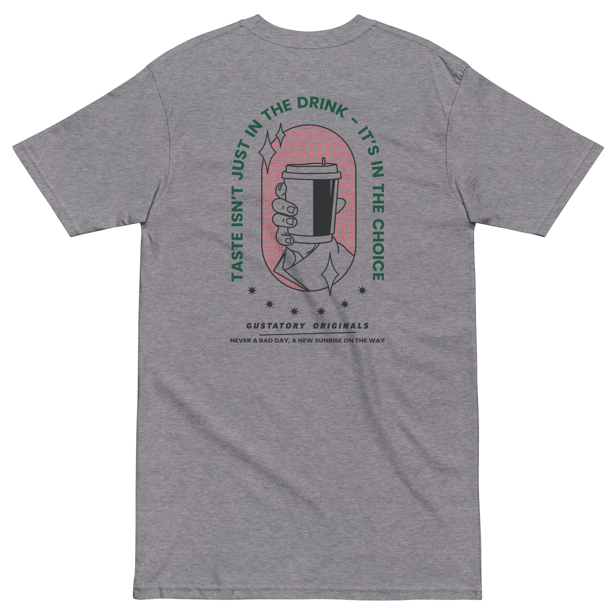GUSTATORY Originals Good Taste... Heavy Cotton Embroidered T-Shirt