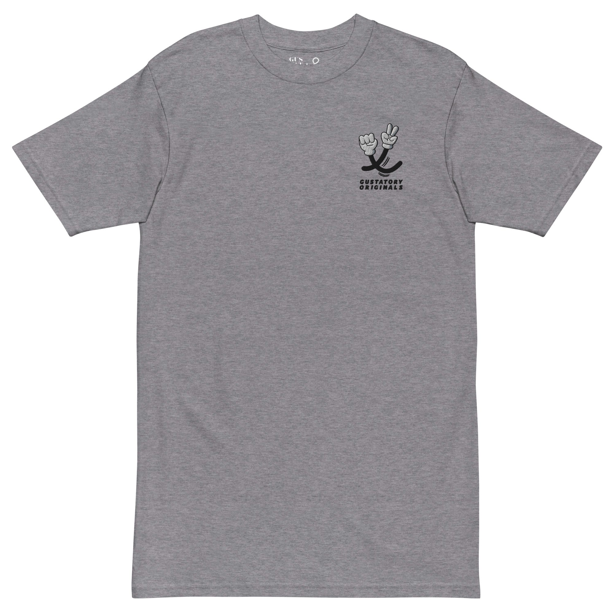 GUSTATORY Originals Sustainability Crisis Heavy Cotton Embroidered T-Shirt