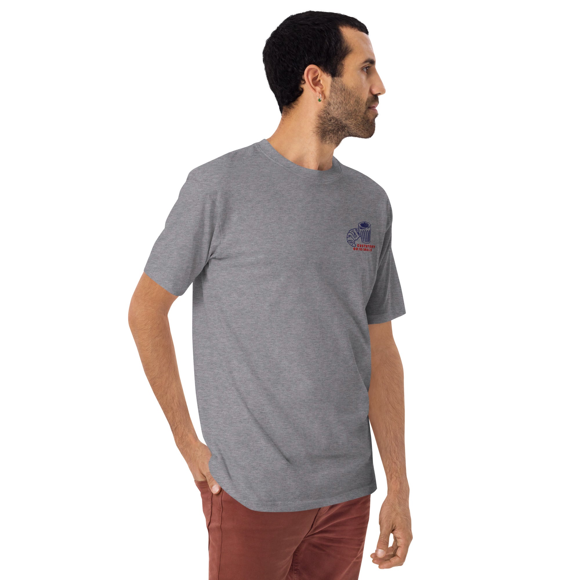 GUSTATORY Originals Postcards From Sunday Heavy Cotton Embroidered T-Shirt