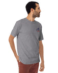 GUSTATORY Originals Postcards From Sunday Heavy Cotton Embroidered T-Shirt