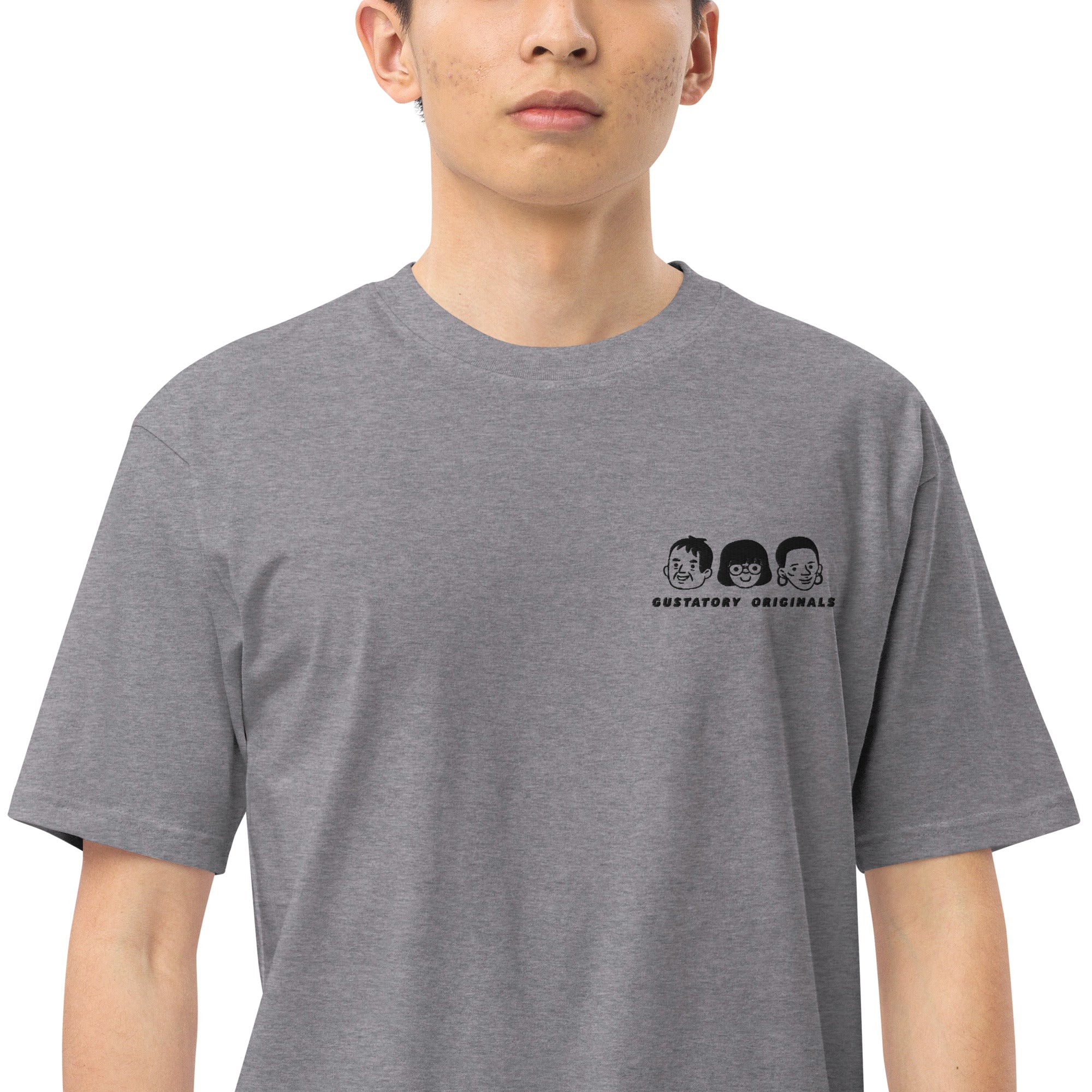 GUSTATORY Originals Because No Good Day... Heavy Cotton Embroidered T-Shirt
