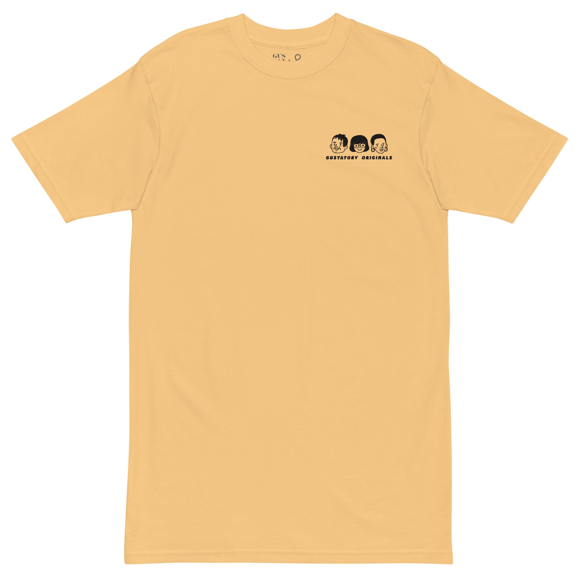 GUSTATORY Originals Because No Good Day... Heavy Cotton Embroidered T-Shirt