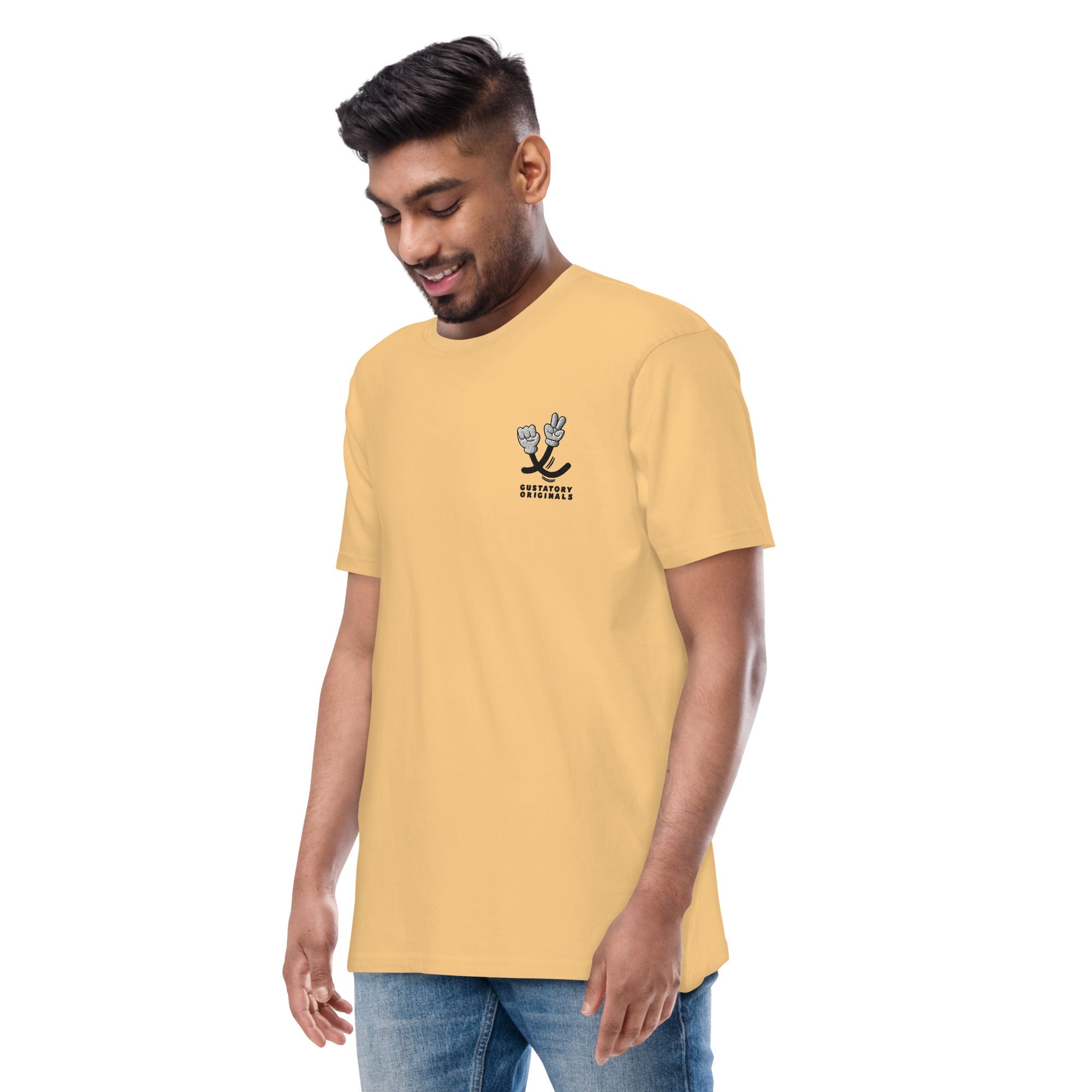 GUSTATORY Originals Sustainability Crisis Heavy Cotton Embroidered T-Shirt