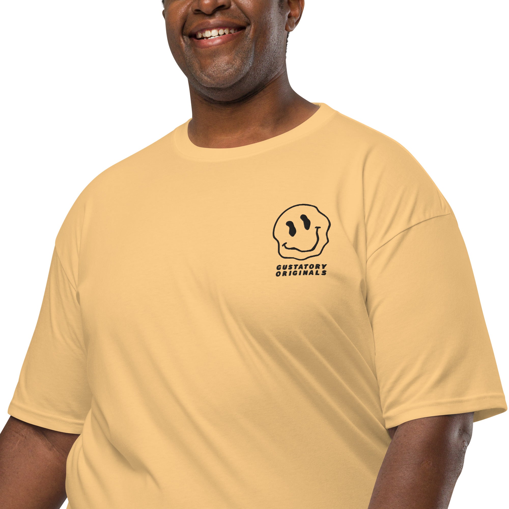 GUSTATORY Originals Have A Nice Day Heavy Cotton Embroidered T-Shirt