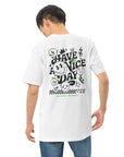 GUSTATORY Originals Have A Nice Day Heavy Cotton Embroidered T-Shirt