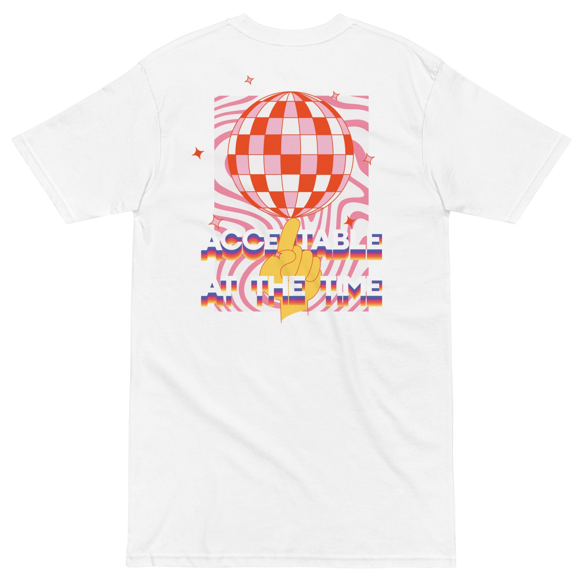 Acceptable At The Time DISCO! Cotton Embroidered Oversized T-Shirt