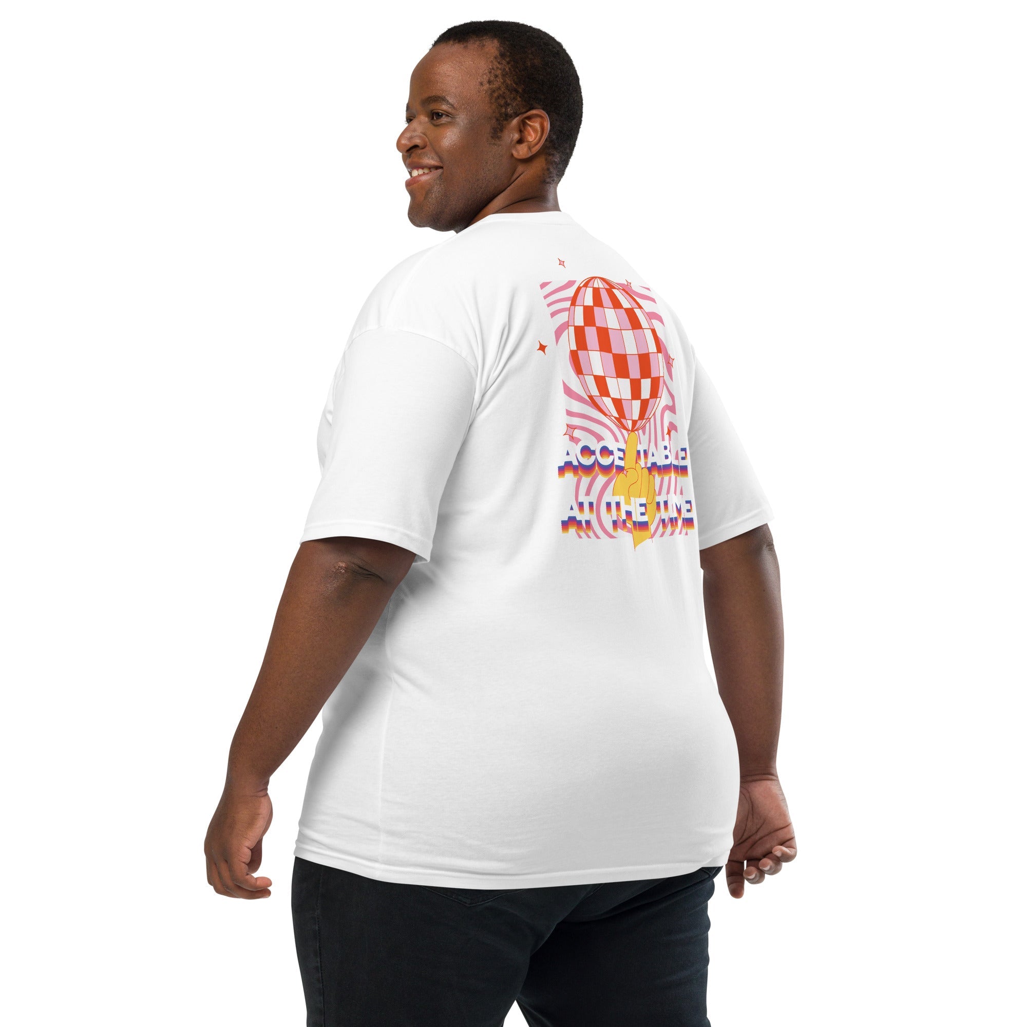 Acceptable At The Time DISCO! Cotton Embroidered Oversized T-Shirt