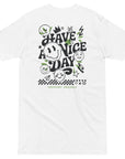 GUSTATORY Originals Have A Nice Day Heavy Cotton Embroidered T-Shirt