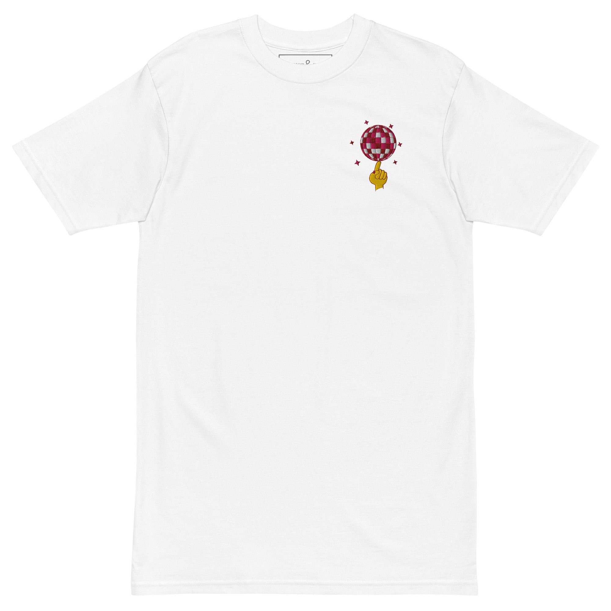 Acceptable At The Time DISCO! Cotton Embroidered Oversized T-Shirt