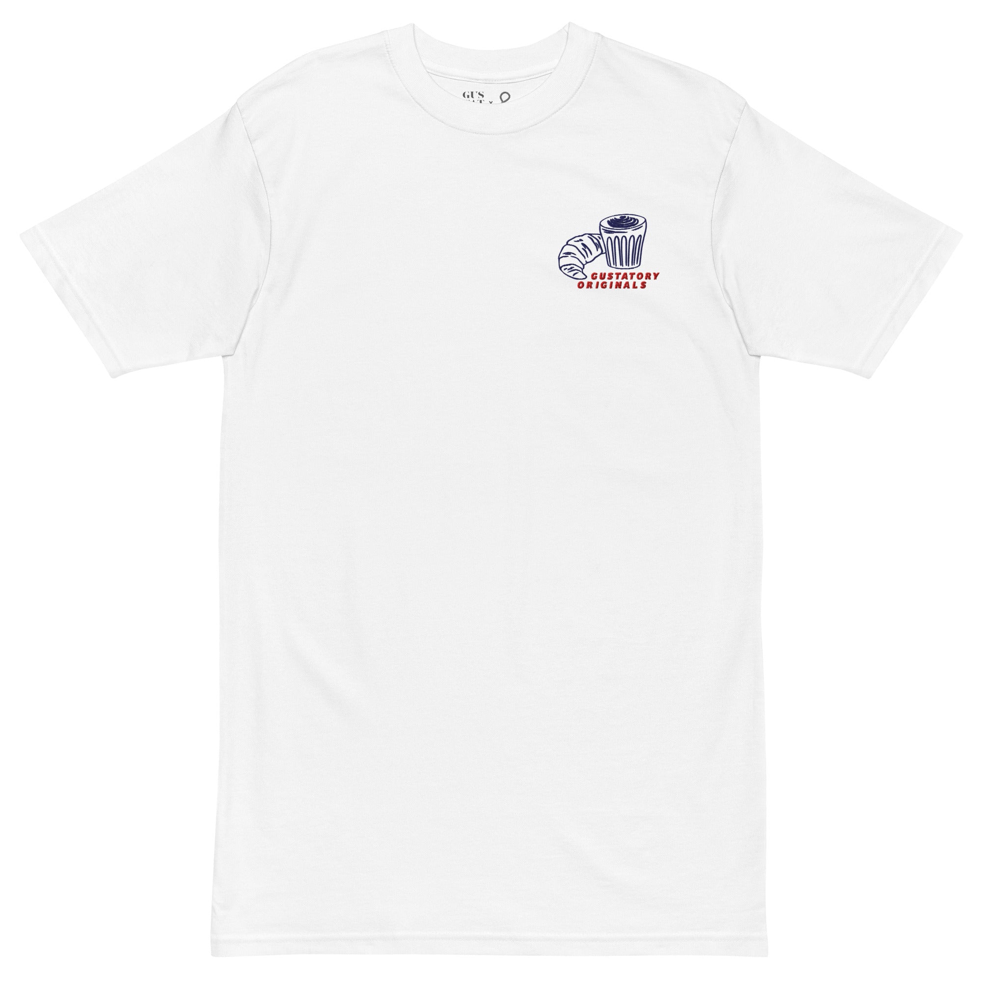 GUSTATORY Originals Postcards From Sunday Heavy Cotton Embroidered T-Shirt