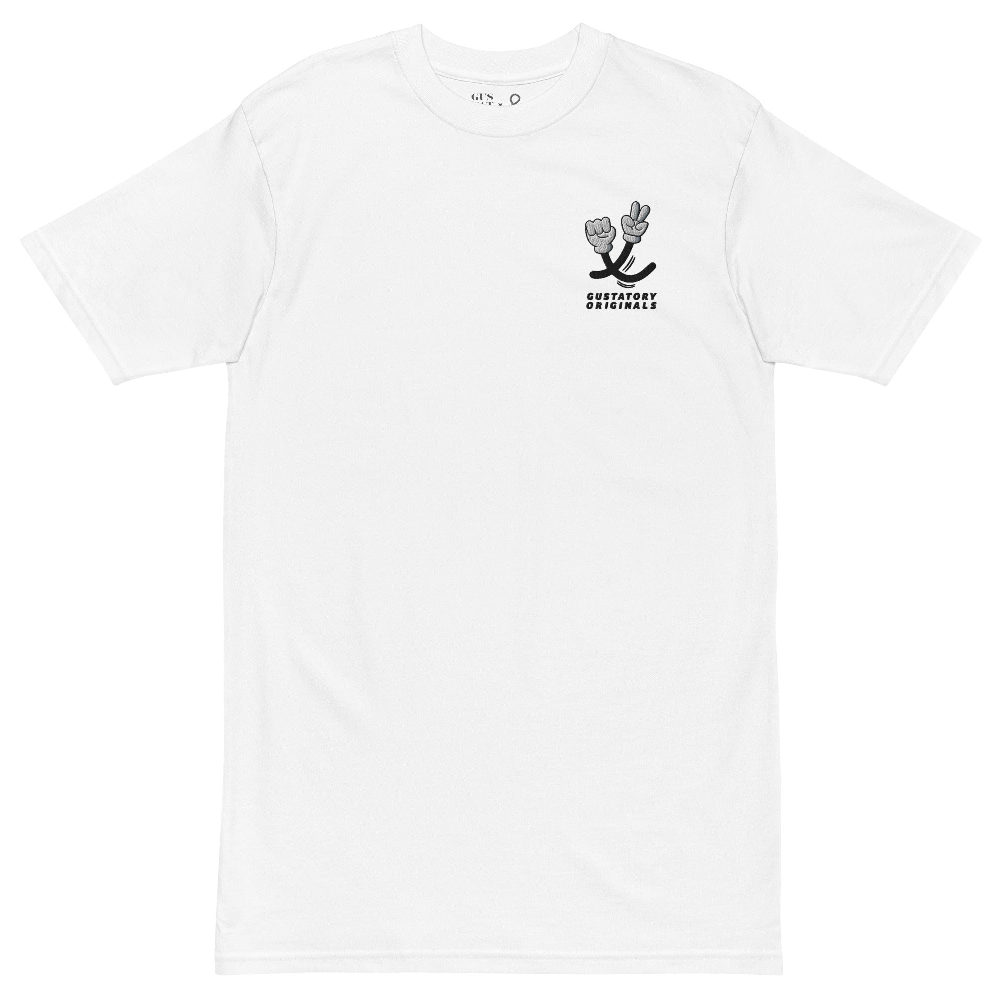 GUSTATORY Originals Sustainability Crisis Heavy Cotton Embroidered T-Shirt