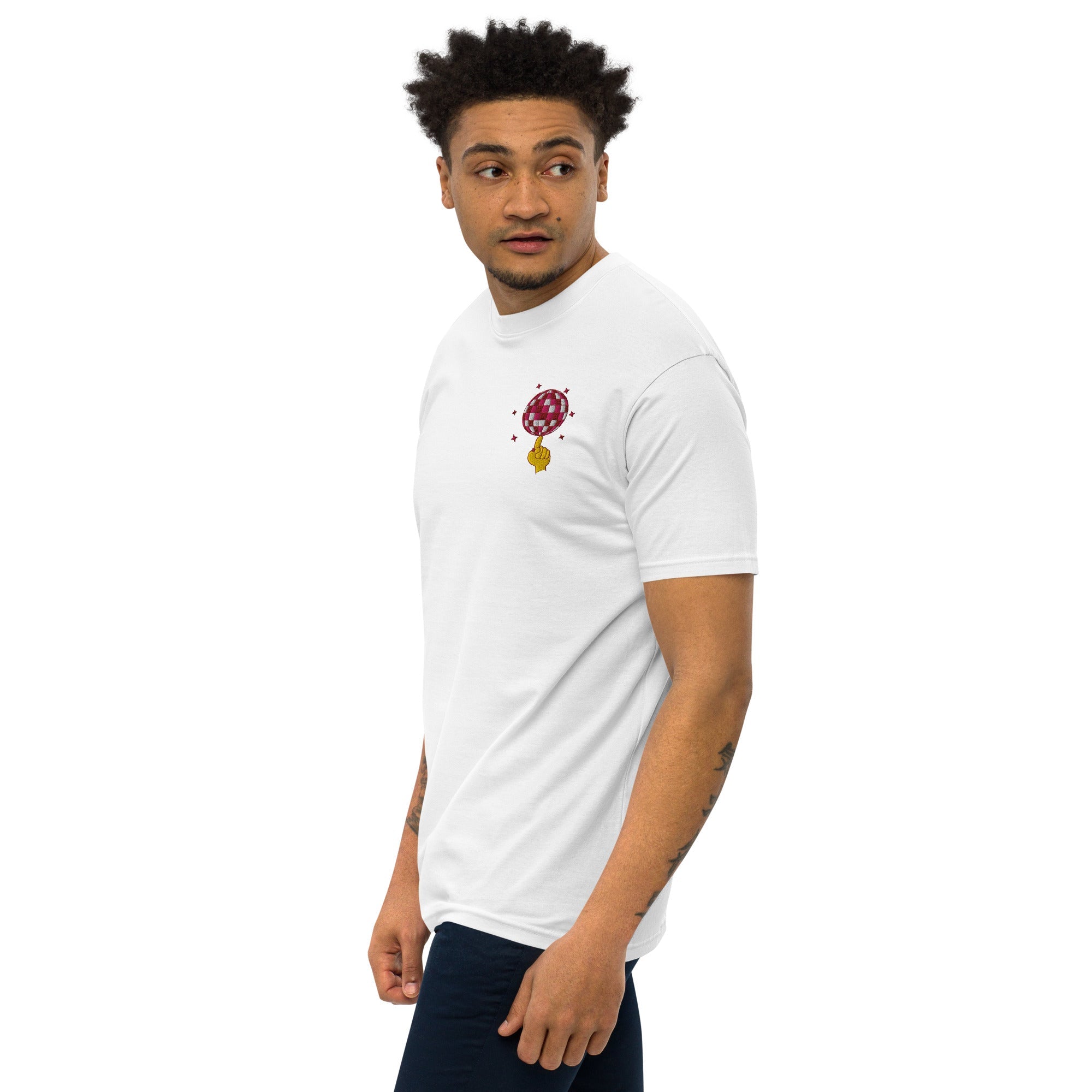 Acceptable At The Time DISCO! Cotton Embroidered Oversized T-Shirt