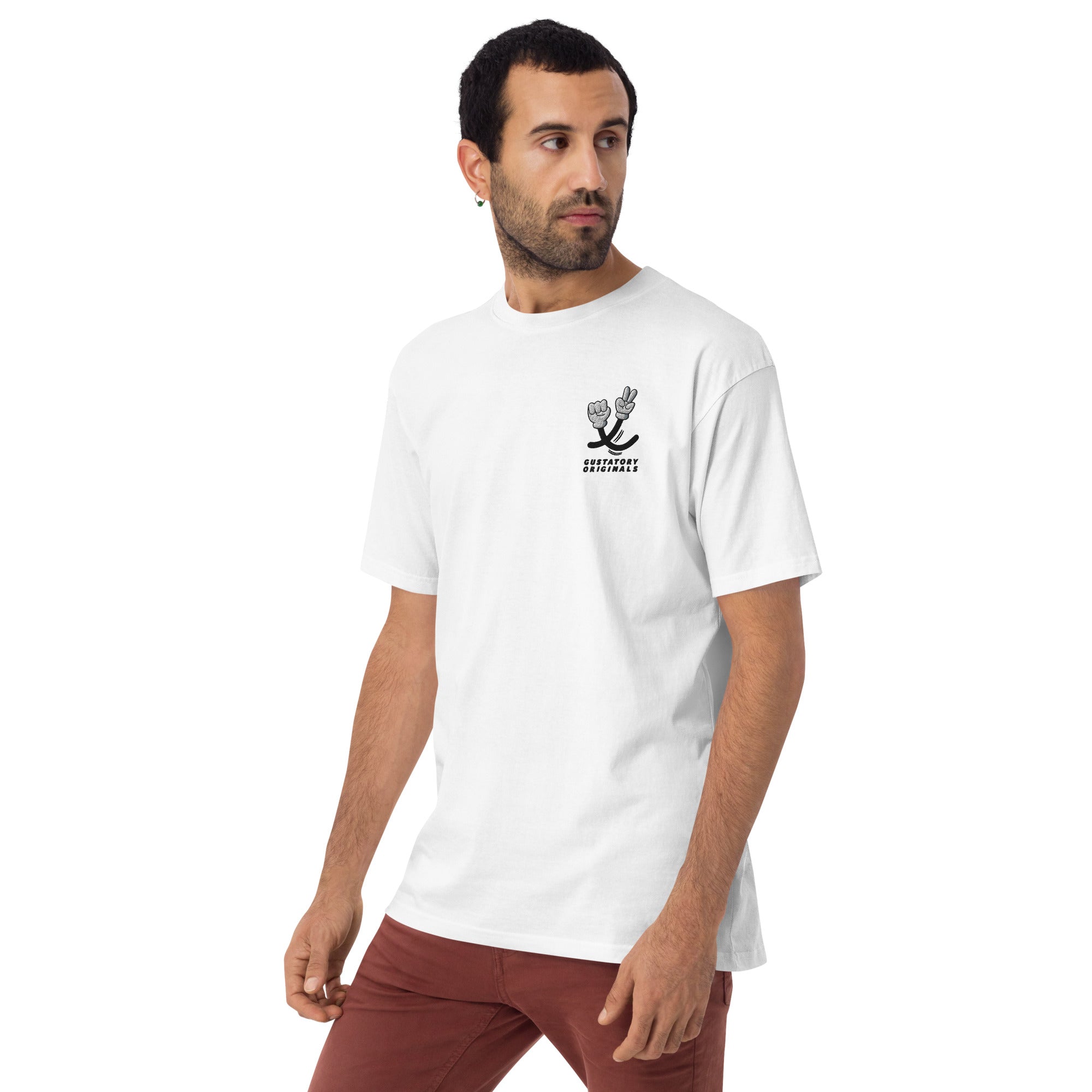GUSTATORY Originals Sustainability Crisis Heavy Cotton Embroidered T-Shirt