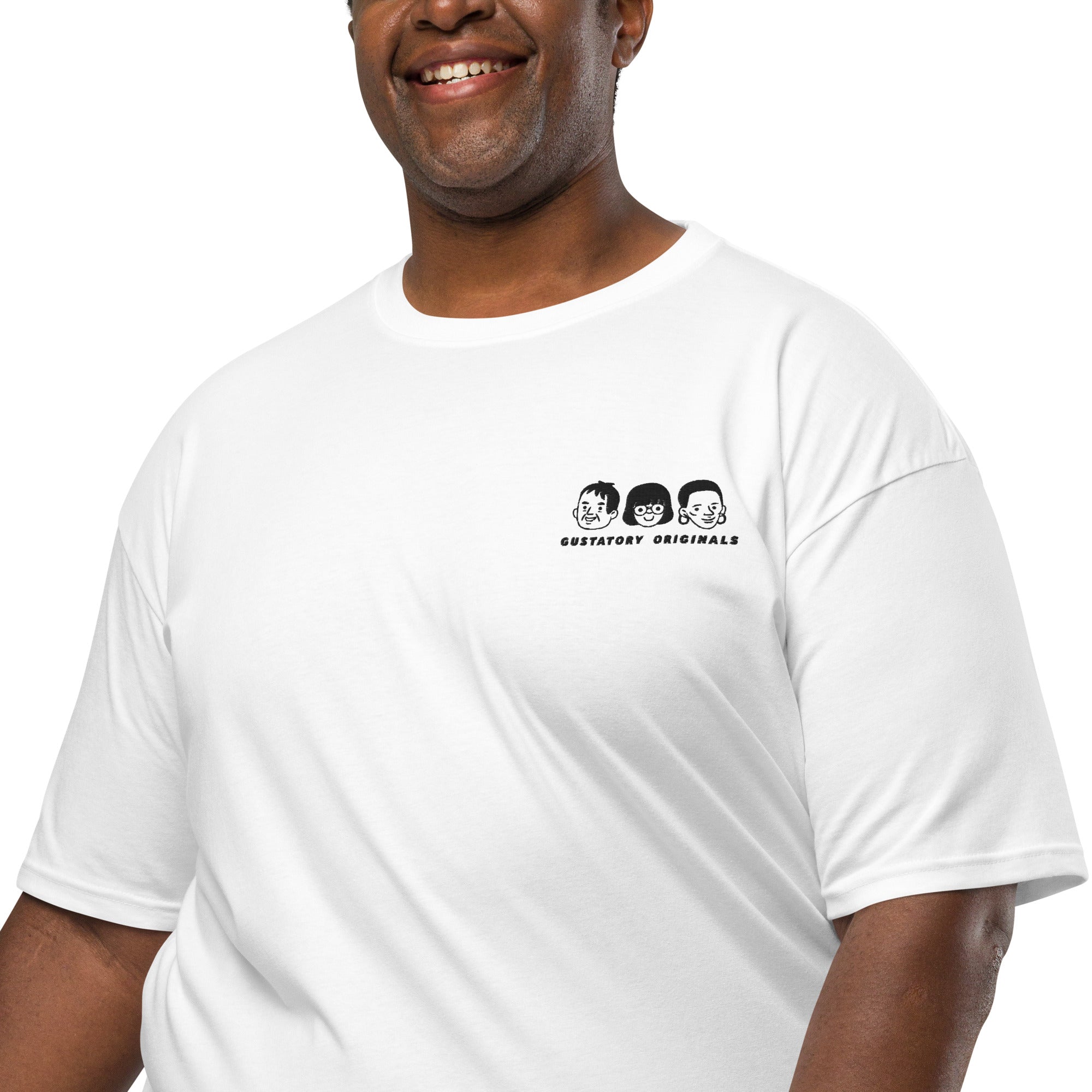 GUSTATORY Originals Because No Good Day... Heavy Cotton Embroidered T-Shirt