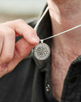 Travel Viking Rune Personalised Silver Necklace