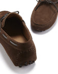 Laced Driving Loafers, brown suede