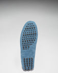 Laced Driving Loafers, petrol blue suede