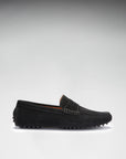 Penny Driving Loafers, black suede